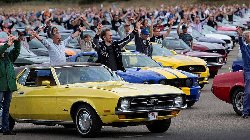 Il più grande raduno di Ford Mustang stabilisce un record mondiale