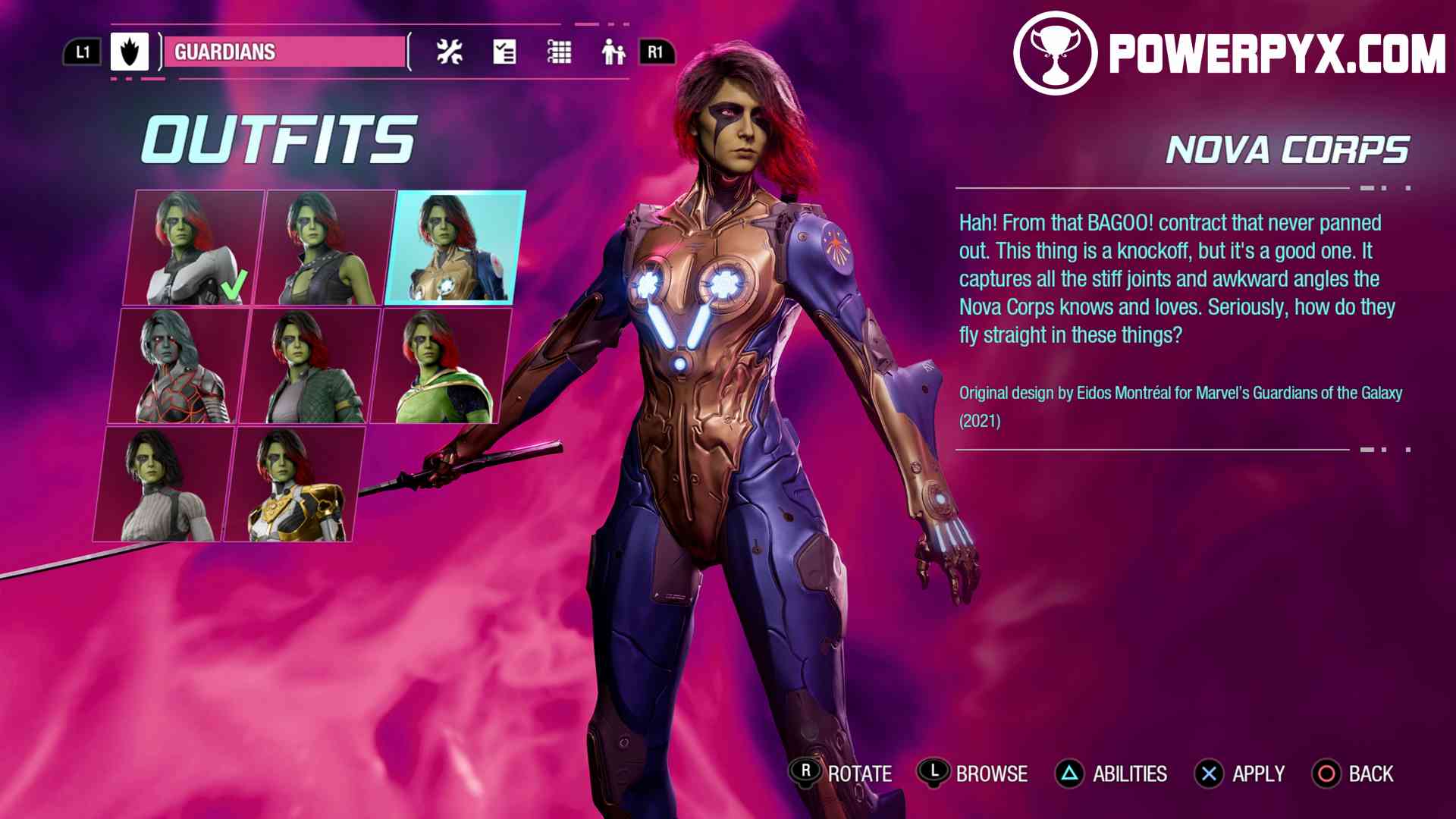 nova costume