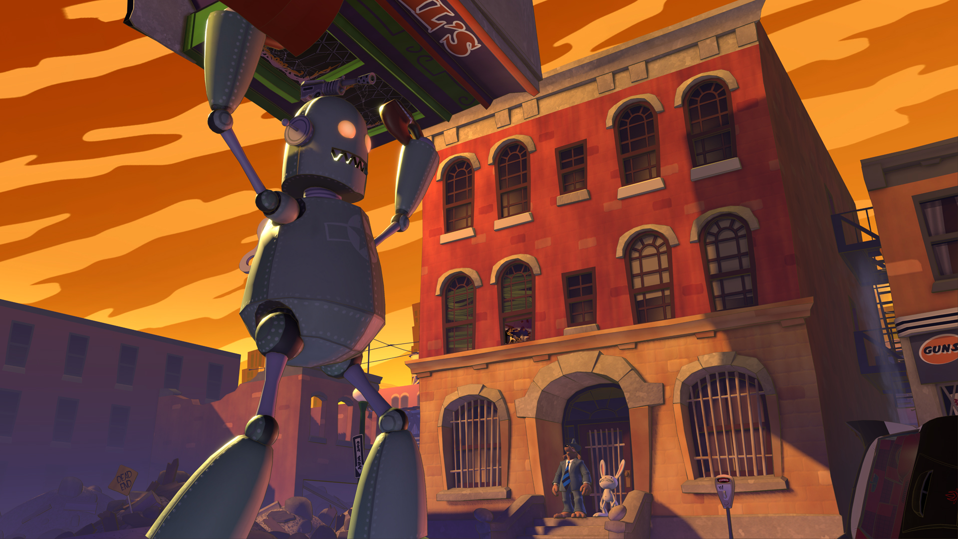 sam & max beyond time and space remastered recensione ufficio robot